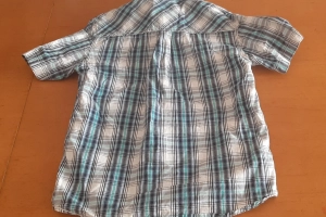 Koszula chłopięca kratka krótki rękaw 122 C&A