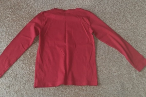 Koszulka bluzka długi rękaw czerwona 122-128 Inextens