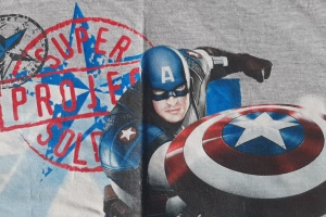 Koszulka T-shirt krótki rękaw chłopięca Kapitan Ameryka 128 Marvel