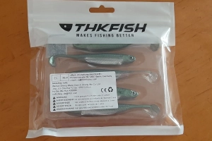 Przynęty spinningowe miękkie uklejki zielone 5szt 10cm