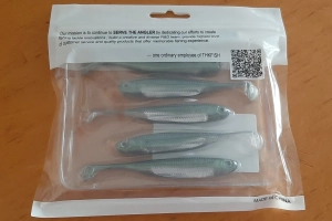 Przynęty spinningowe miękkie uklejki zielone 5szt 10cm