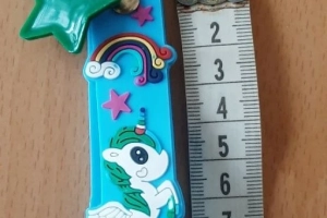 Brelok dziewczęcy jednorożec niebieski