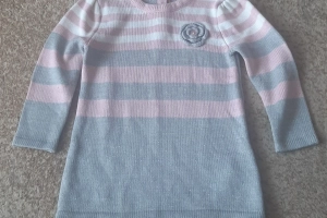 Sukienka dziewczęca włóczkowa długi rękaw 80-86 Young Dimension