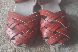 Buty sandałki dziewczęce z rzemyków 21 Zara Baby
