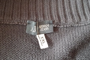 Sweter kardigan męski granatowy logowany XXL Armani Jeans