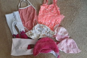 Paka ubrań niemowlęcych dziewczęce 56-80