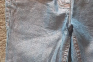 Spodnie dziewczęce dżinsowe jeansowe błyszczące 92-98 Next