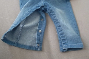 Spodnie dziewczęce ogrodniczki dżinsowe jeansowe 74 Baby