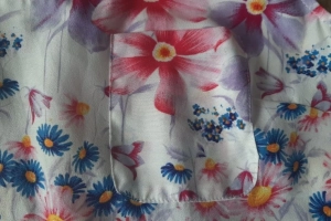 Koszulka/bluzka bez rękawów#kwiaty damska 36