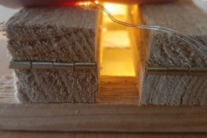 Ozdoba/płotek bożonarodzeniowy 12 led