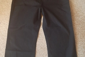 Spodnie damskie szerokie nogawki czarne 46