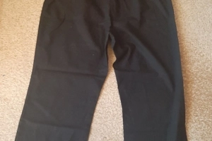 Spodnie damskie szerokie nogawki czarne 46