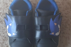 Buty chłopięce adidasy sportowe rzepa świecące granatowe Sonic 26 H&M