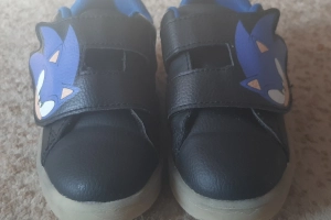 Buty chłopięce adidasy sportowe rzepa świecące granatowe Sonic 26 H&M