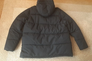 Kurtka zimowa męska ocieplana kaptur czarna XL Kappahl