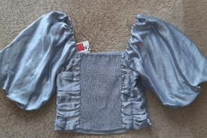 Komplet damski bluzka spódnica srebrne 36/S Kappahl