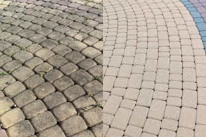 Mycie ciśnieniowe kostki brukowej i elewacji 