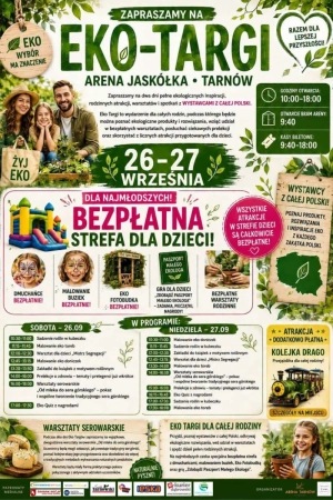 Eko Targi Tarnów 2026 – 26–27 września | Arena Jaskółka